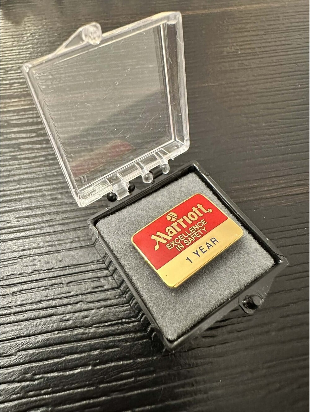 Marriott Excellence In Safety 1 Year Employee Service Award Pin W/ Box